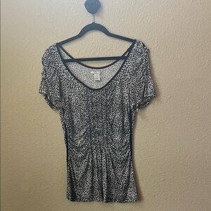 Alberto Makali Monochrome Animal Print Blouse